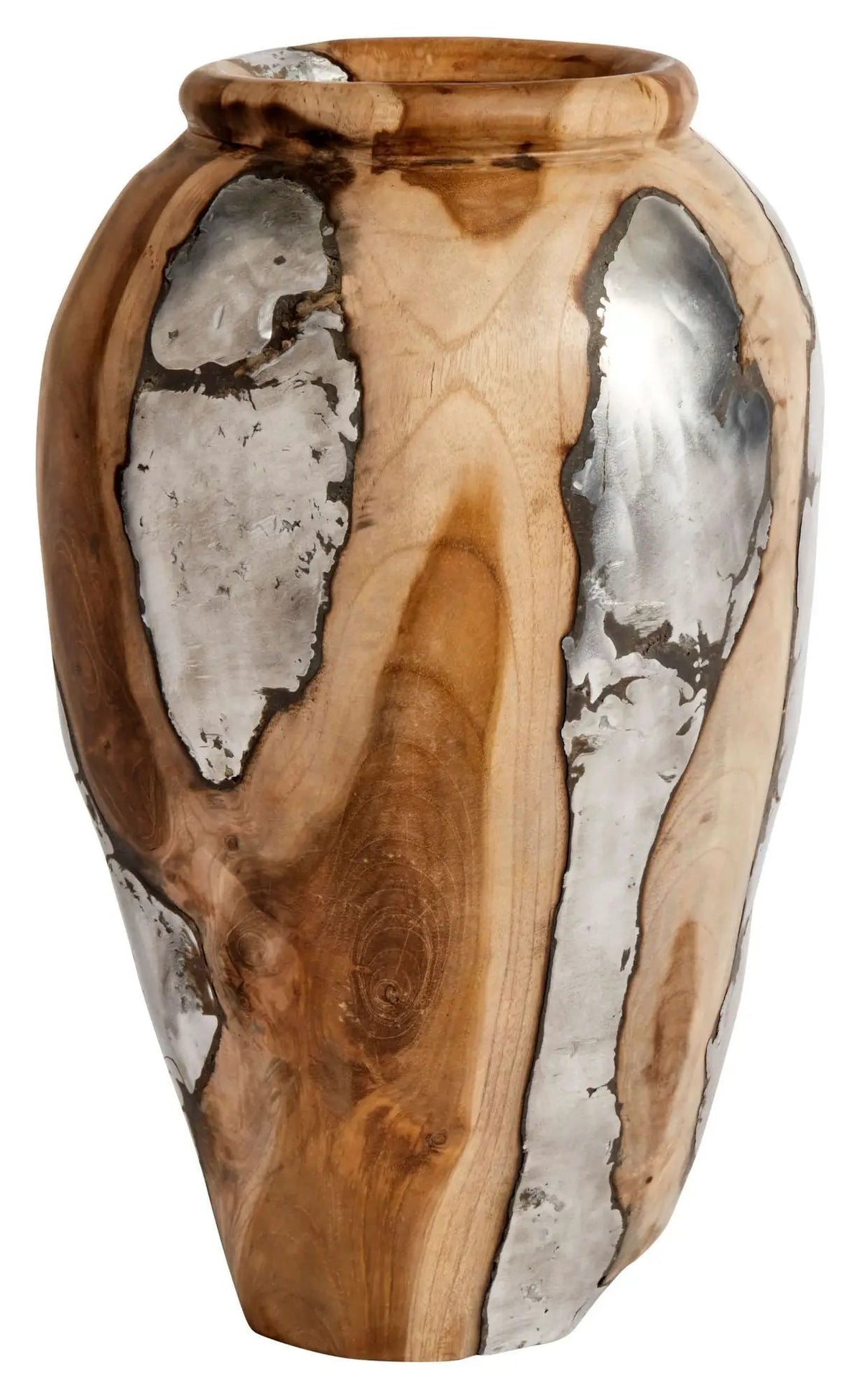 Muubs Onua Vase - Teakrod/Aluminium