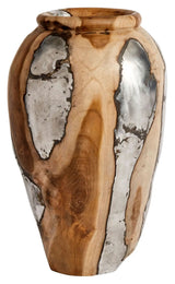 Muubs Onua Vase - Teakrod/Aluminium
