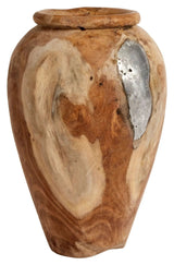 Muubs Onua Vase - Teakrod/Aluminium