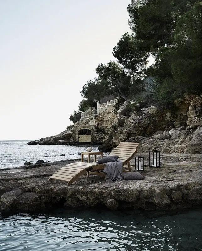 Muubs Storm Lanterne H40 - Genanvendt teak