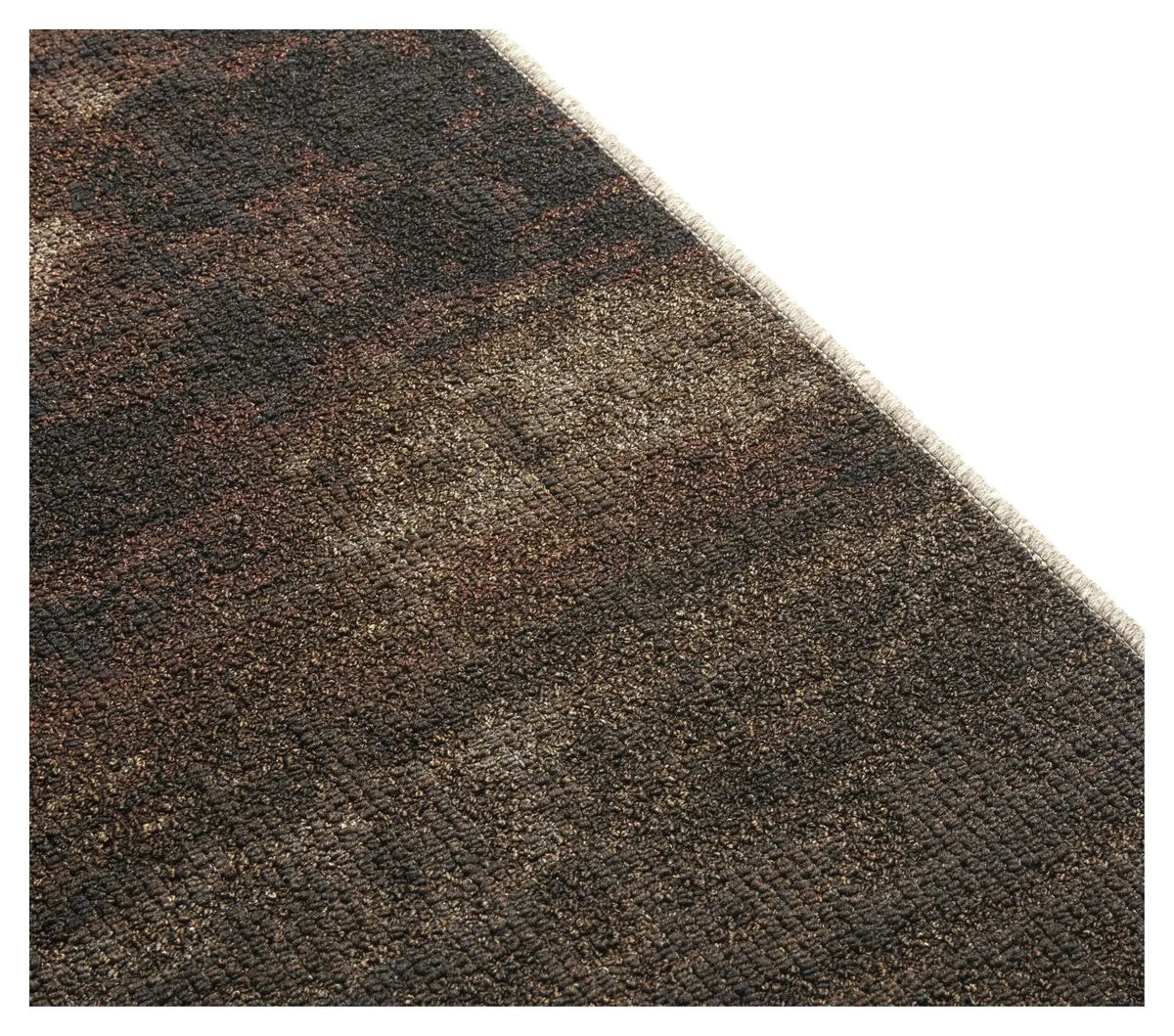 Muubs Surface Tæppe - Sort/Brun, 300x200