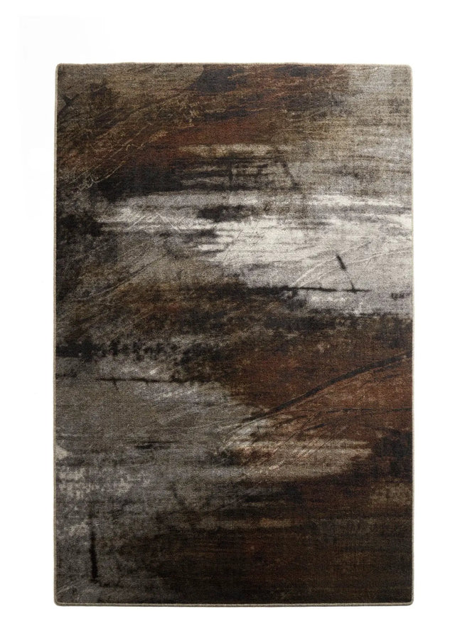 Muubs Surface Tæppe - Sort/Brun, 300x200