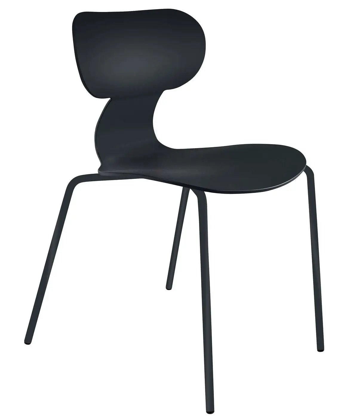 Muubs Yogo-S Spisebordsstol - Sort Plast