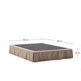 Jaira Sengebund 160X200 Cm, Taupe