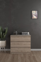 Naia Kommode m. 3 skuffer, Jackson Hickory