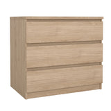 Naia Kommode m. 3 skuffer, Jackson Hickory