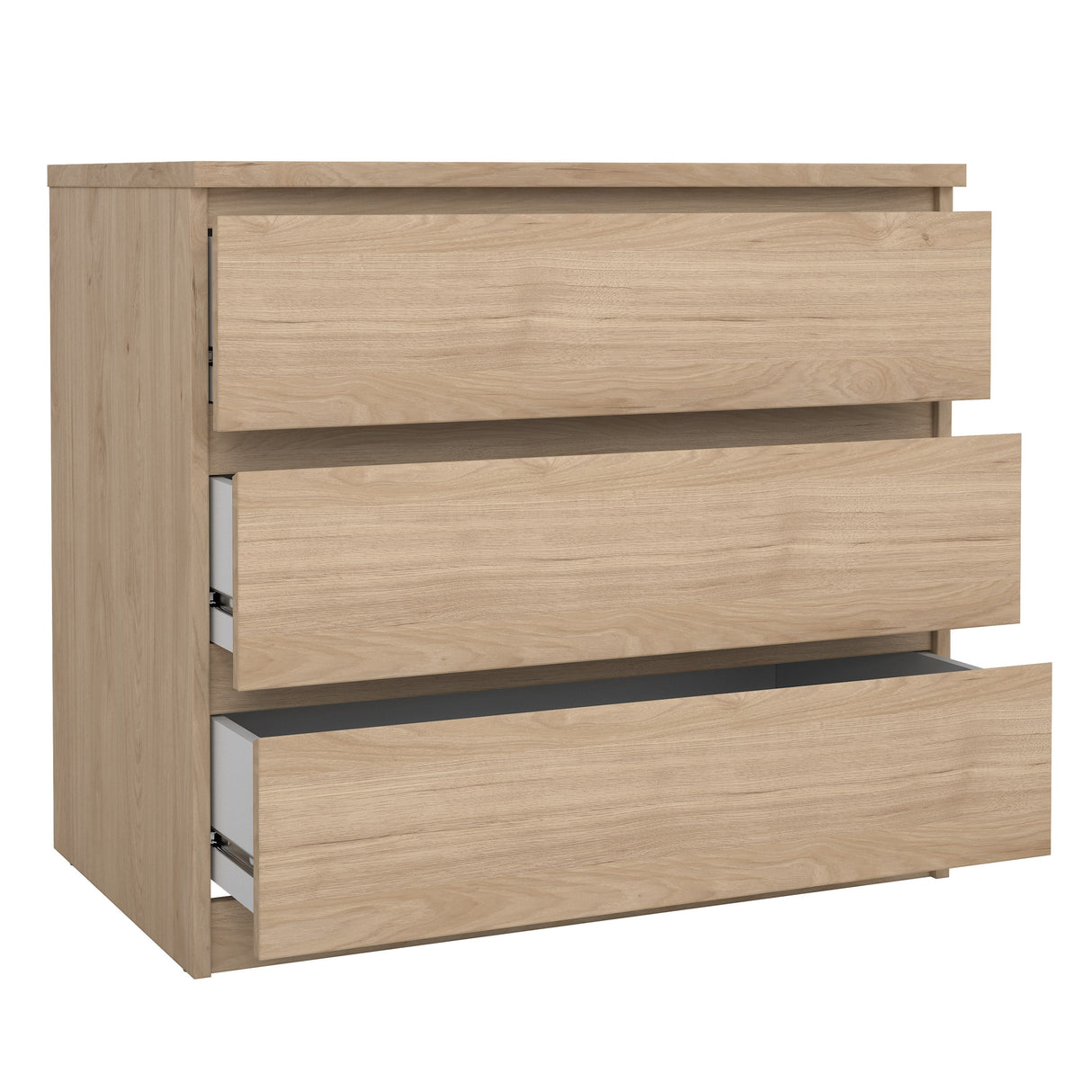 Naia Kommode m. 3 skuffer, Jackson Hickory