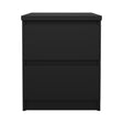 Naia Sengbord m. 2 skuffer, Mat Sort - Unoliving.com