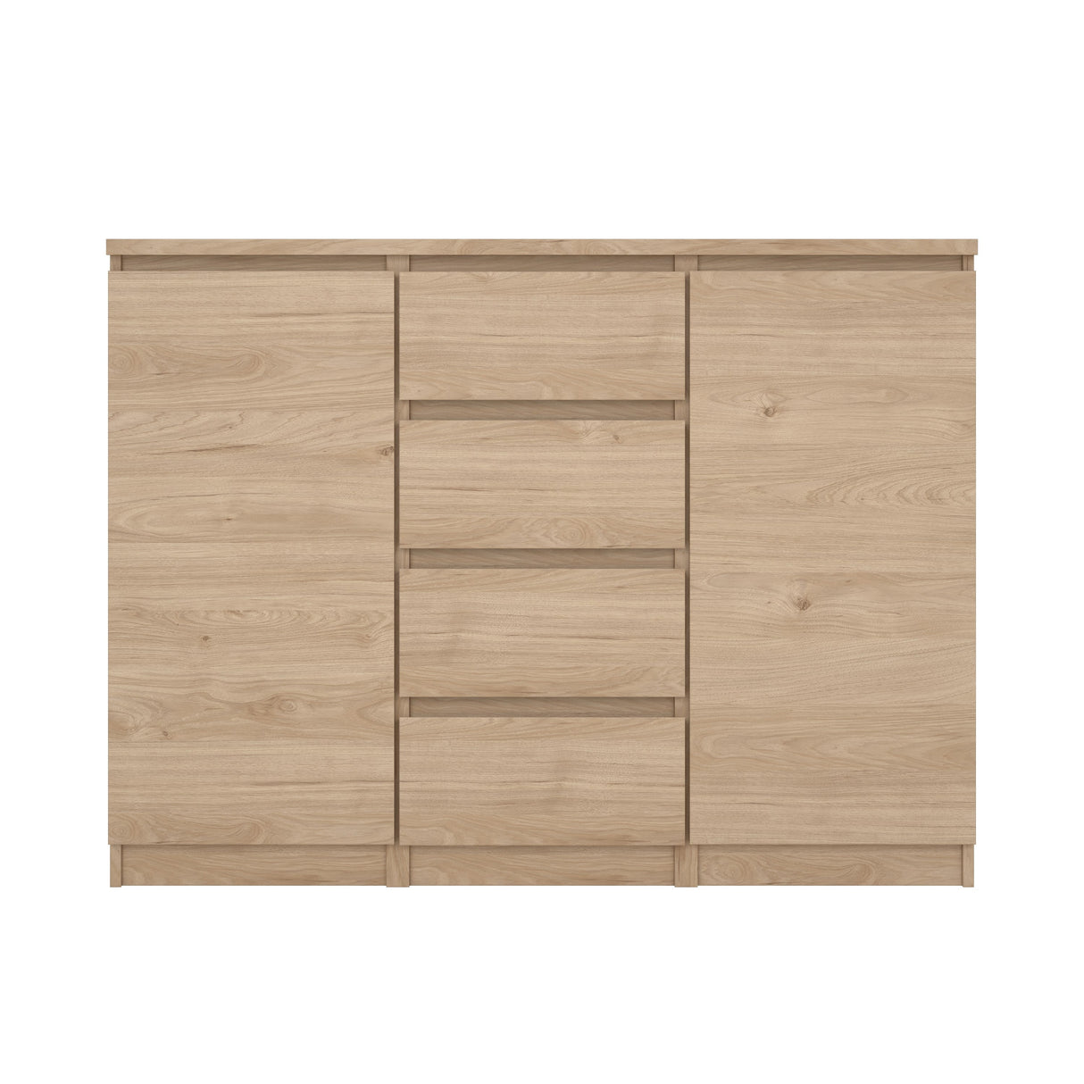 Naia Skænk m. 4 skuffer + 2 låger, Jackson Hickory