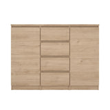 Naia Skænk m. 4 skuffer + 2 låger, Jackson Hickory