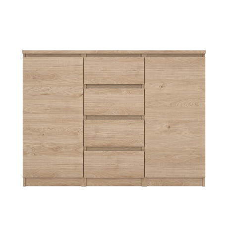 Naia Skænk m. 4 skuffer + 2 låger, Jackson Hickory