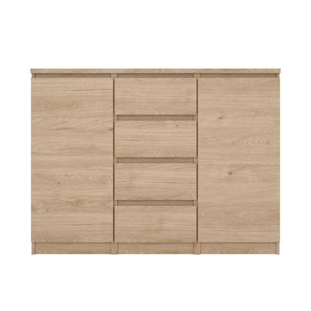 Naia Skænk m. 4 skuffer + 2 låger, Jackson Hickory