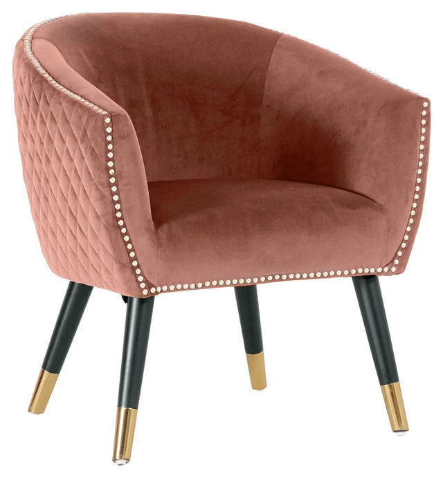 Nanve Loungestol - Rosa Velour