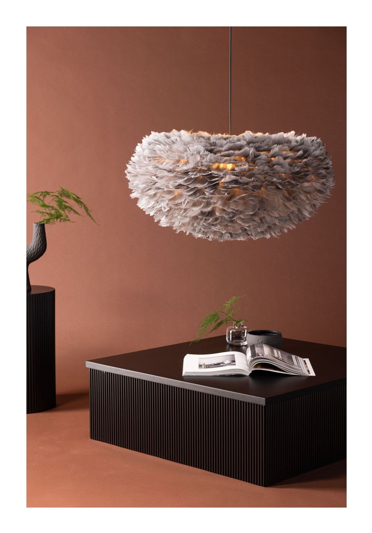 Nicola, Pendel 36cm - Grå - Unoliving.com