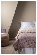 Nilla Sengetæppe 260x260 - Lyserød - Unoliving.com