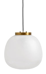 Nordal - Glas Lampeskærm L - Hvid