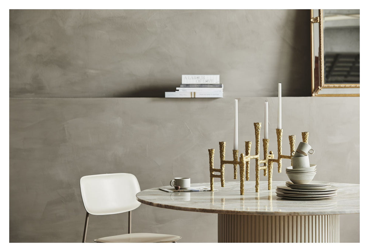 Nordal VAILA Lysestage t/9 lys - Gylden - Unoliving.com