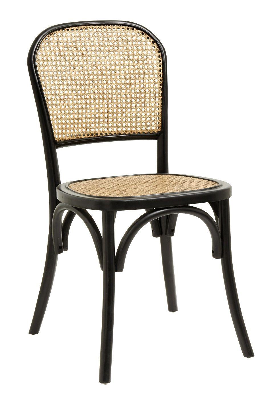 Nordal Wicky Spisebordsstol m. Wickerwork - Sort