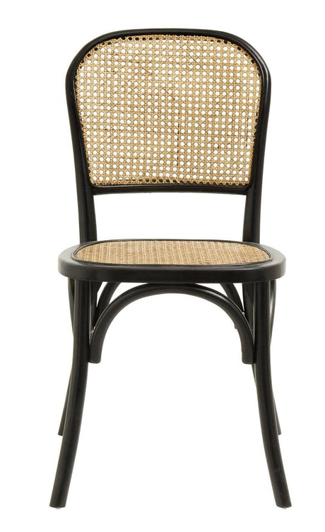 Nordal Wicky Spisebordsstol m. Wickerwork - Sort