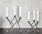 North star candleholder, Sort -24cm