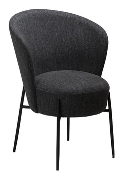 ORBIT Spisebordsstol, Sort Stof - Unoliving.com