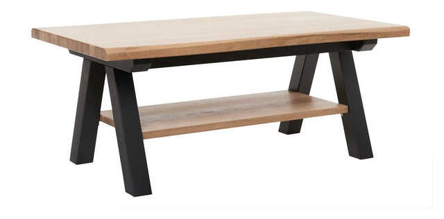 Oliveto Sofabord - Vild Eg/Sorte Ben, 100x60