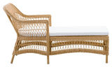 Olivia Exterior Chaiselounge, Alu/Natur - Unoliving.com