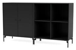 PAIR Klassisk skænk m. sorte ben, Black - Unoliving.com