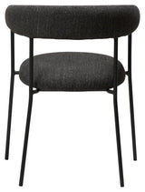 PLENTI Spisebordsstol m. armlæn, Sort - Unoliving.com