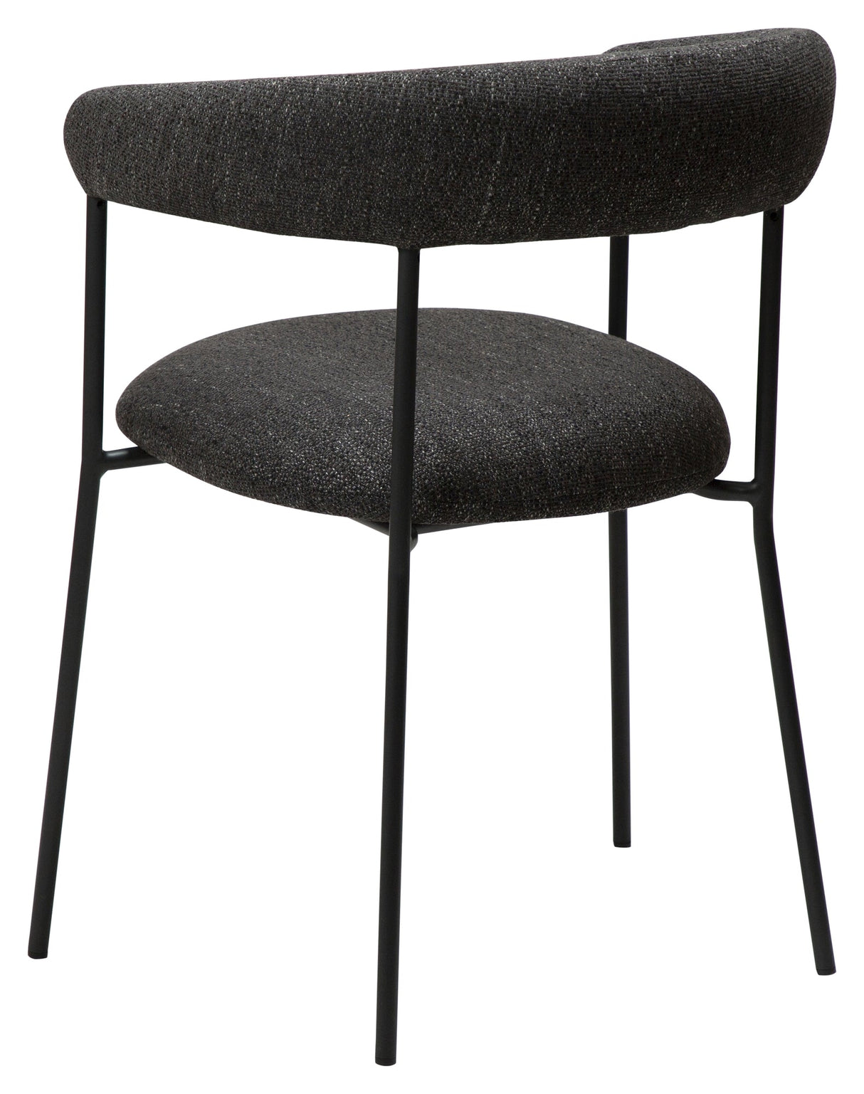 PLENTI Spisebordsstol m. armlæn, Sort - Unoliving.com