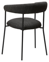 PLENTI Spisebordsstol m. armlæn, Sort - Unoliving.com