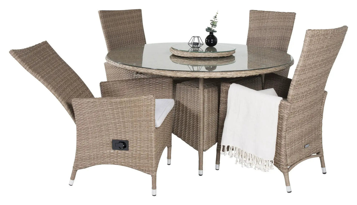 Padova Positionsstol, Natur Flet/Natur Hynde