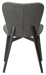 Paragon Spisebordsstol, pebble grå bouclé stof/sort ask - Unoliving.com