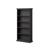 Paris Bogreol m. 5 hylder, 96x37x201, Mat Grå