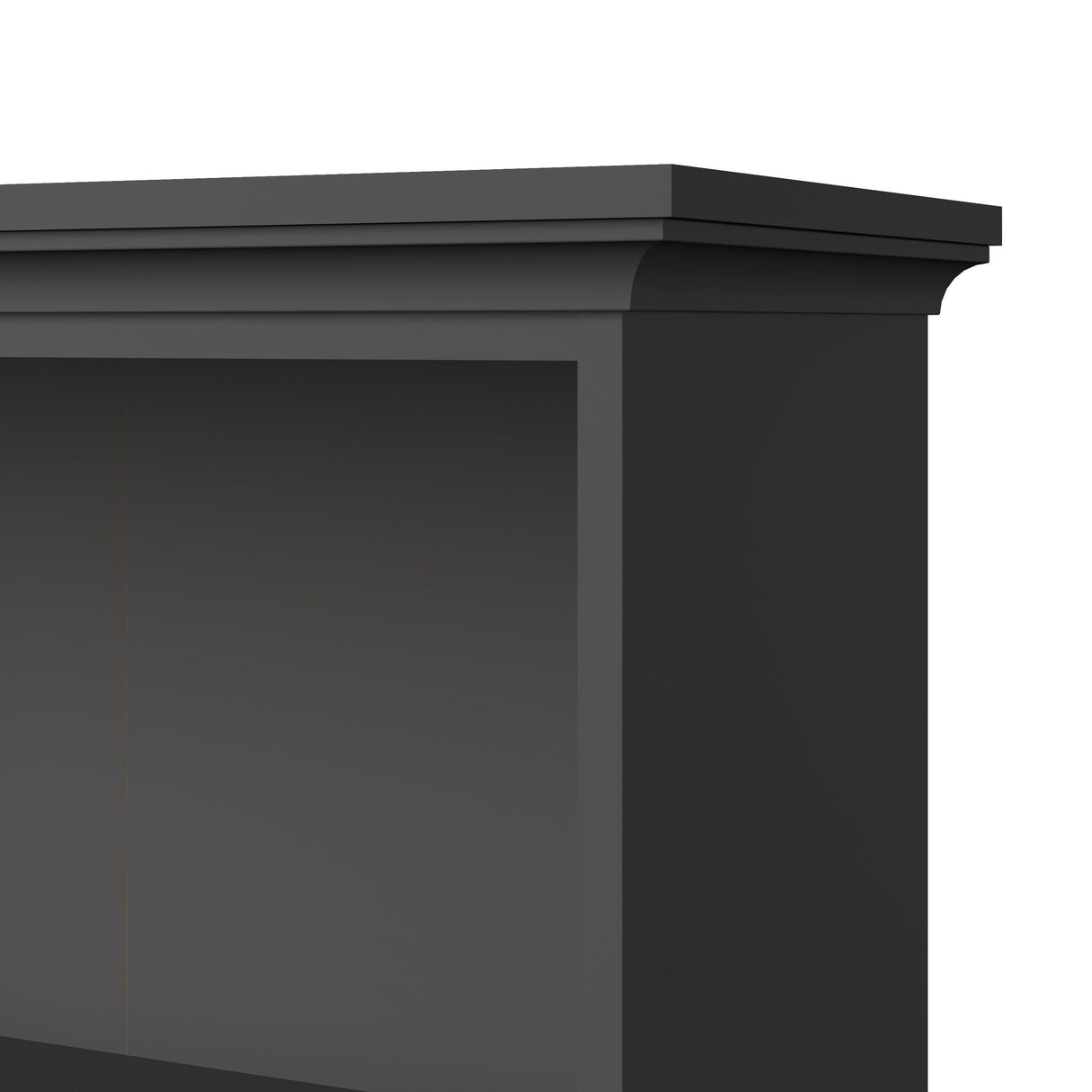 Paris Bogreol m. 5 hylder, 96x37x201, Mat Grå