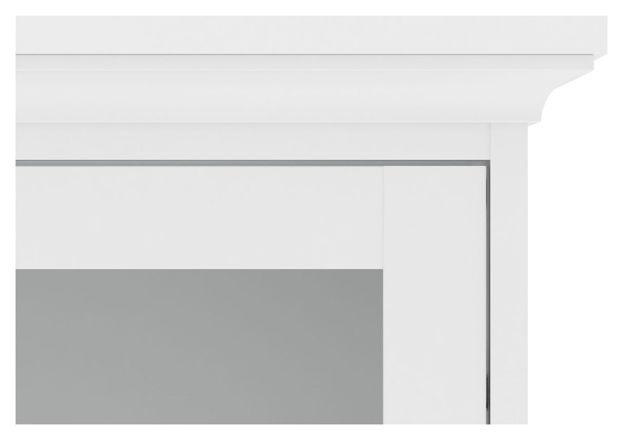 Paris Vitrineskab, Hvid, H:200cm