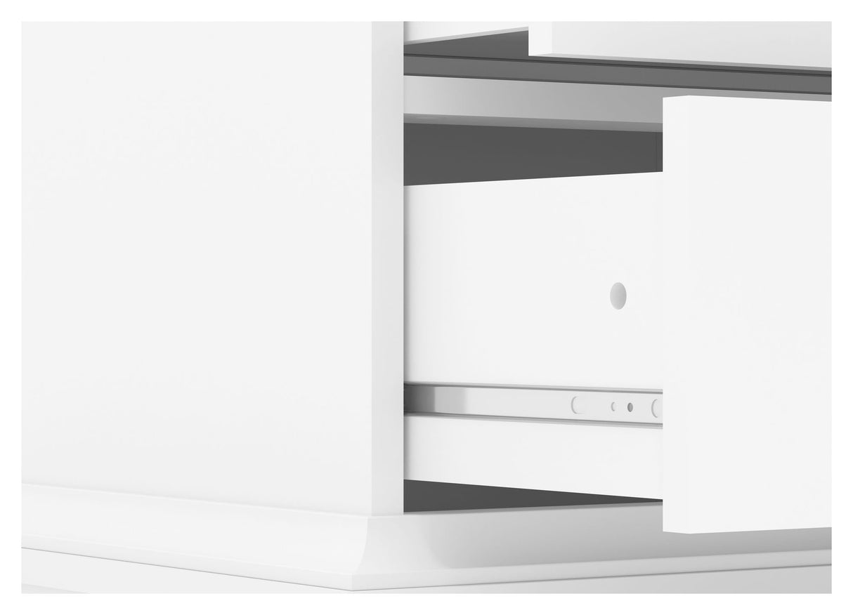 Paris Vitrineskab, Hvid, H:200cm