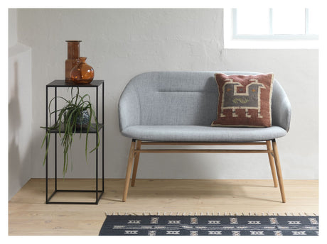 Pebble Pedestal, H80, Sort metal