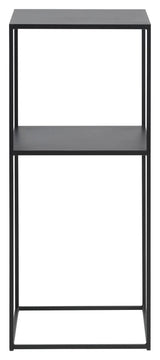 Pebble Pedestal, H80, Sort metal