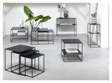 Pebble Pedestal, H80, Sort metal