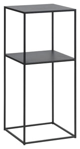 Pebble Pedestal, H80, Sort metal