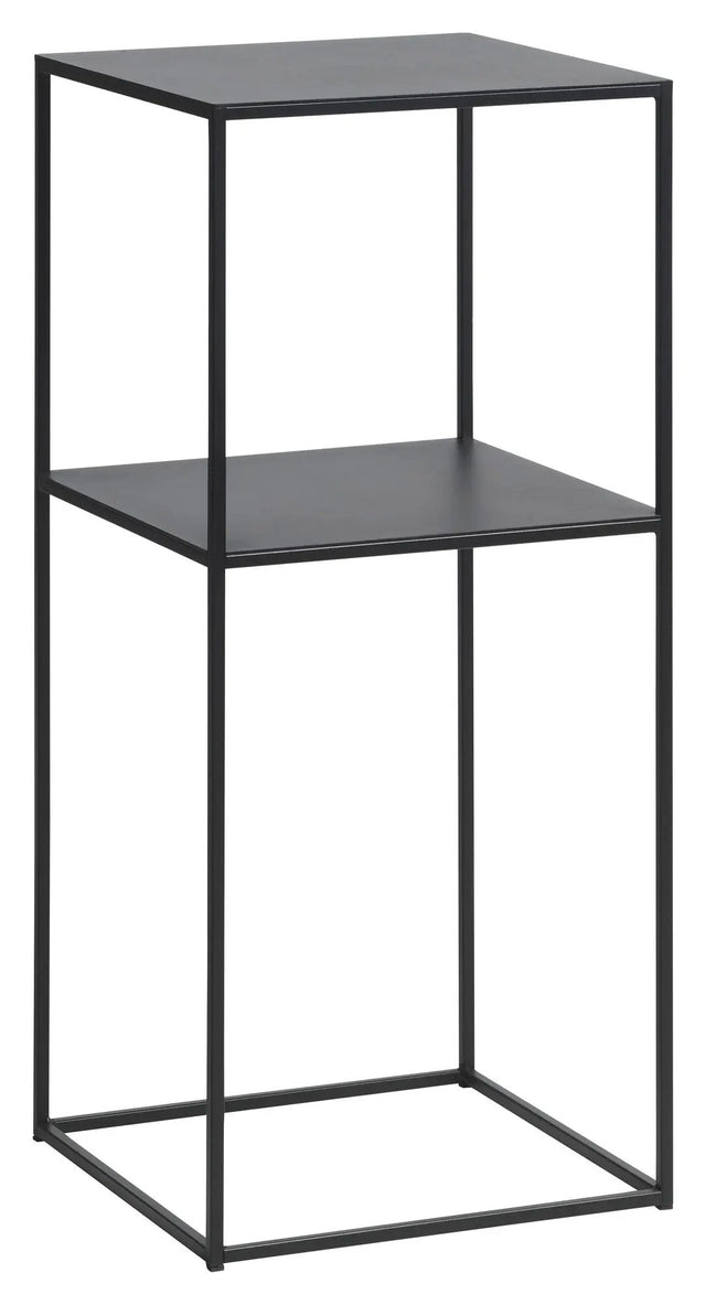 Pebble Pedestal, H80, Sort metal