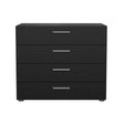 Pepe Kommode m. 4 skuffer, Sort Wood Grain - Unoliving.com