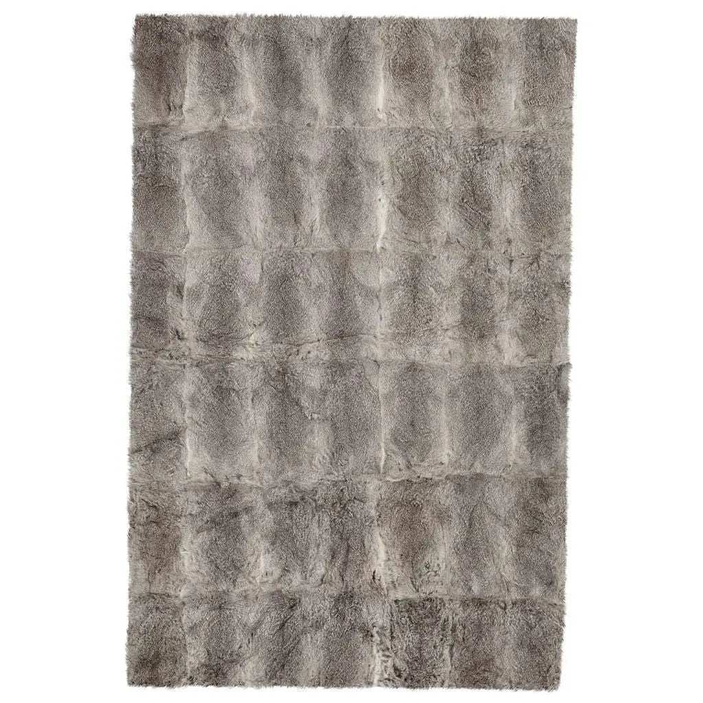 Plaid af Kaninskind, Natural Grey