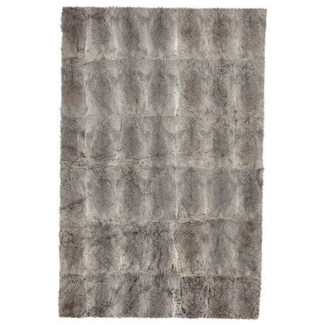Plaid af Kaninskind, Natural Grey