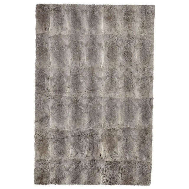 Plaid af Kaninskind, Natural Grey