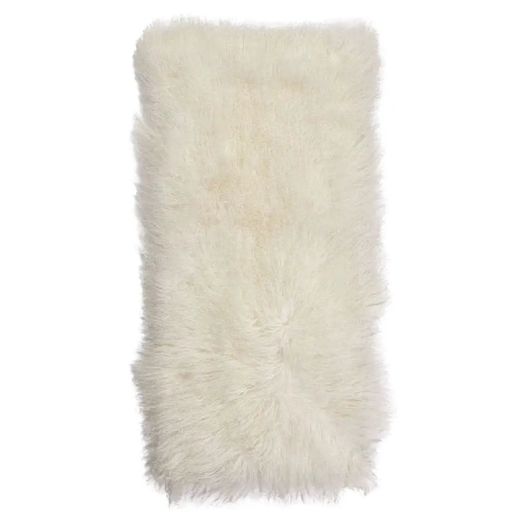 Plaid af tibetansk lammeskind, Premium, 60x120, Ivory