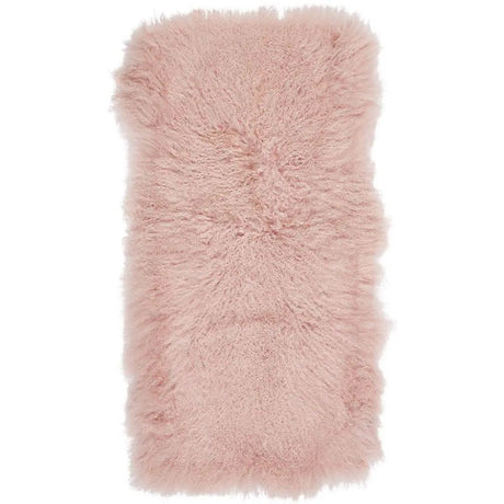 Plaid af tibetansk lammeskind, Premium, 60x120, Rosa
