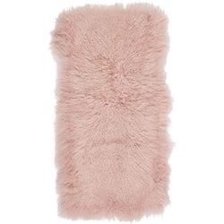 Plaid af tibetansk lammeskind, Premium, 60x120, Rosa