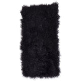 Plaid af tibetansk lammeskind, Premium, 60x120, Sort